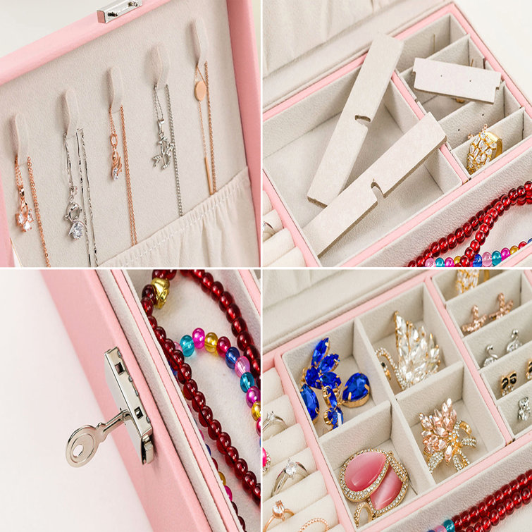 Ebern Designs Jewelry Box + Locking Wayfair